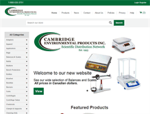 Tablet Screenshot of cambridgeenviro.com